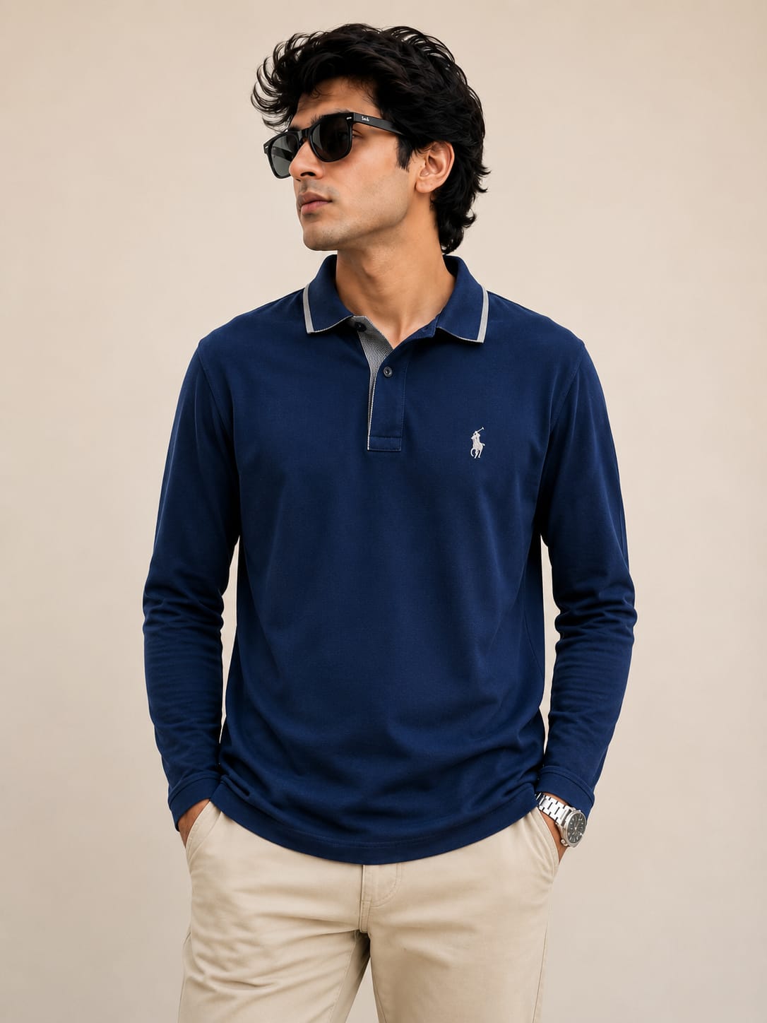 ralph lauren blue full sleeve