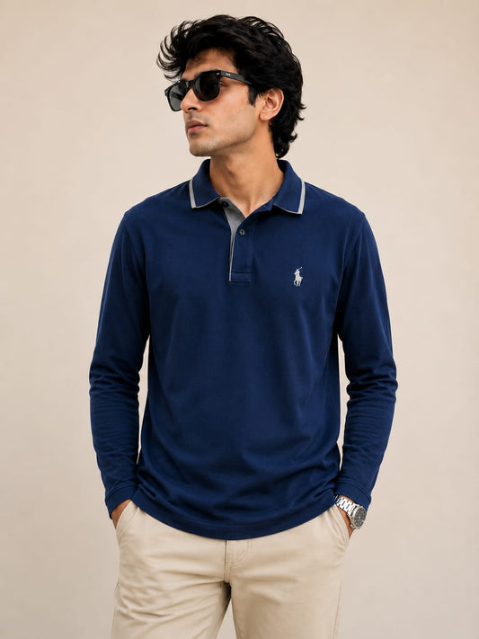 ralph lauren blue full sleeve